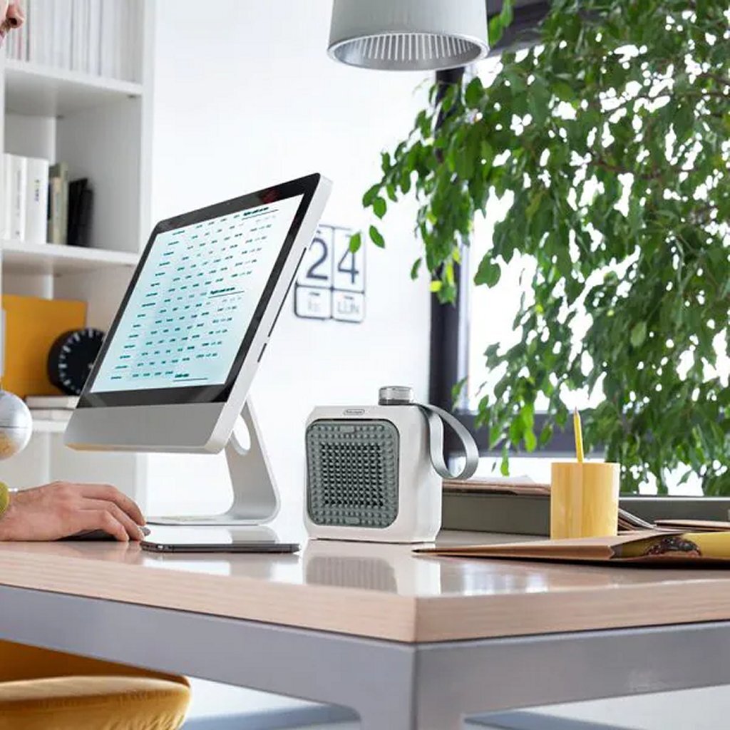 Delonghi HFX10B03.GR Keramische Ventilatorkachel 360W Groen/Wit - Image 4