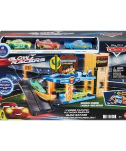 Disney Cars Garage Glow Racers + 3 Auto's