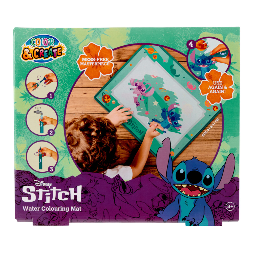 Disney Stitch Aqua Colouring Playmat - Image 3