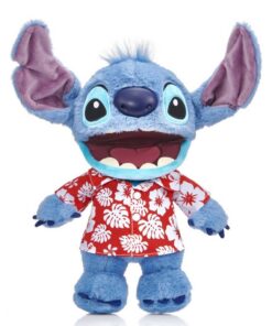 Disney Stitch Hawaiian Chatty Stitch Knuffel 30 cm + Geluid