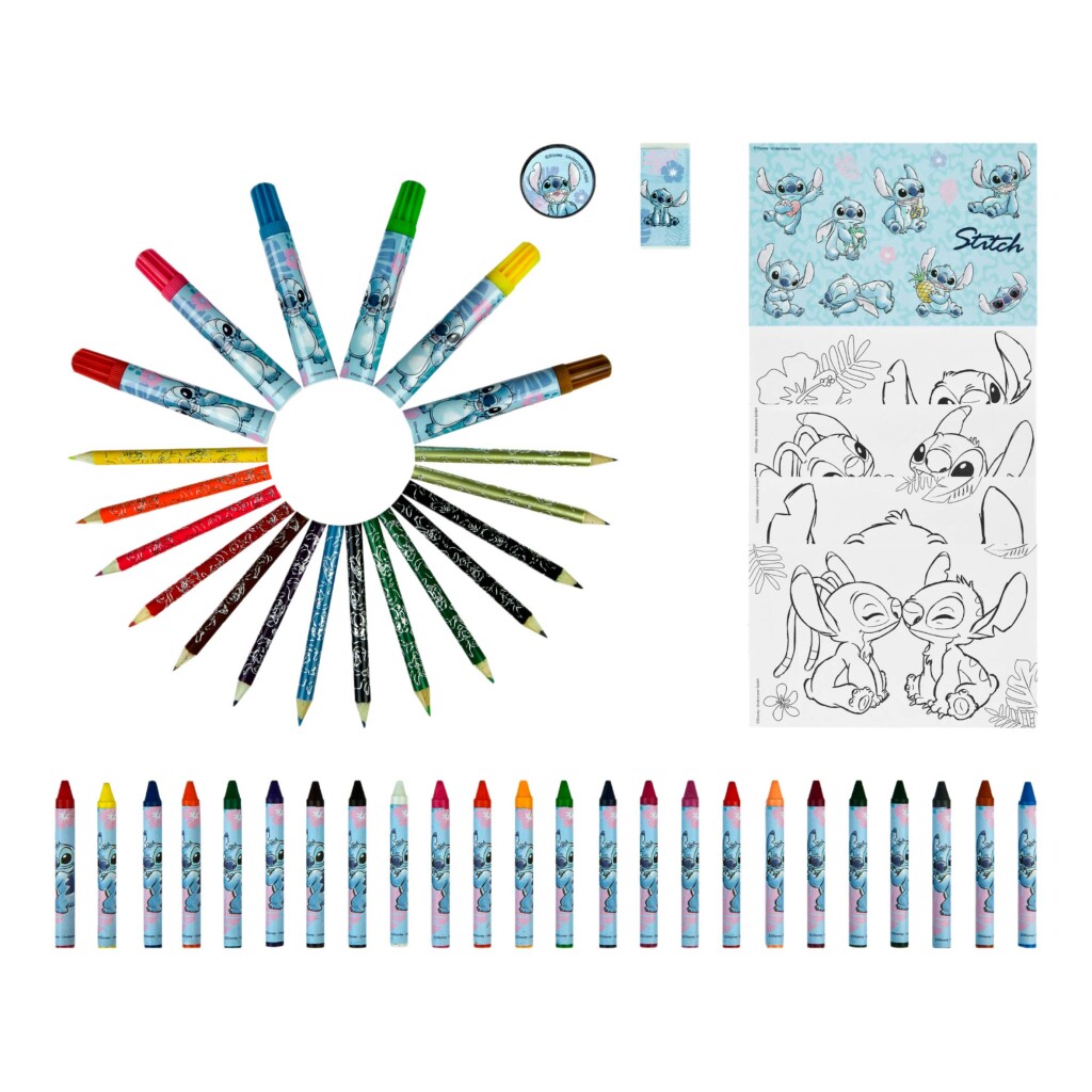 Disney Stitch Kleurkoffer 51-delig - Image 3