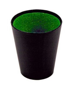 Dobbelbeker 9 cm Zwart/Groen