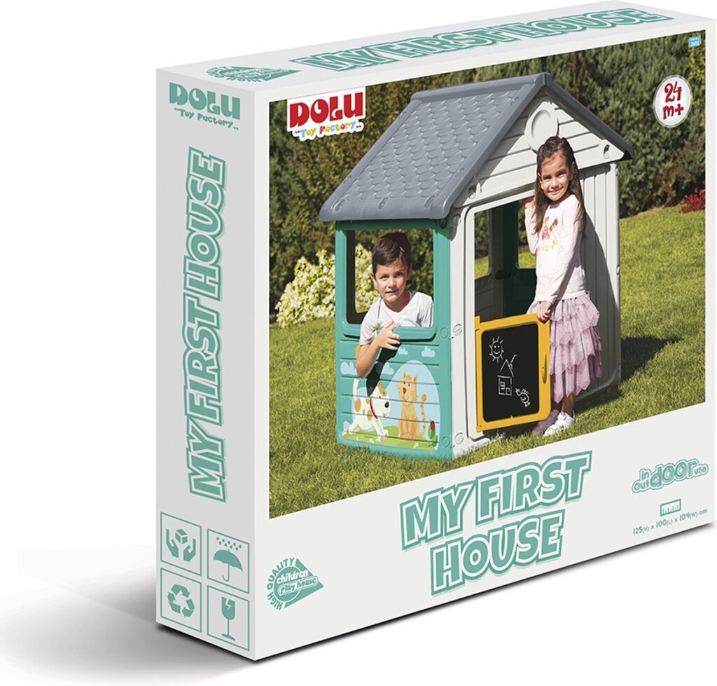 Dolu 2612 Speelhuis Mijn Eerste Speelhuis Wit/Blauw/Geel - Image 3
