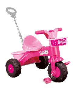 Dolu Eenhoorn Driewieler met Duwstang Roze