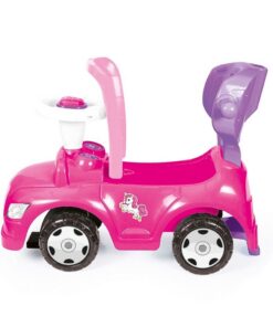 Alternative view of Dolu Eenhoorn Loopauto met Duwstang Roze