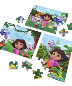 Alternative view of Dora 3in1 Houten Puzzel 3x24 Stukjes