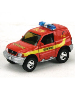 Duitse Pull-Back Brandweerauto met Geluid