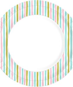 Duni Papieren Borden Stripes 22 cm 10 Stuks