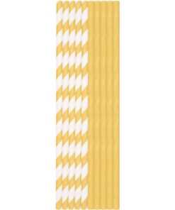 Duni Papieren Rietjes 25 Stuks Goud/Wit