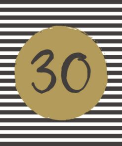 Duni Servetten 30 33x33 cm 20 Stuks Zwart/Goud/Wit