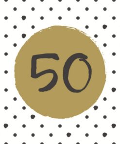 Duni Servetten 50 33x33 cm 20 Stuks Goud/Wit/Zwart