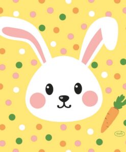 Duni Servetten Konijntje 33x33 cm 20 Stuks Geel