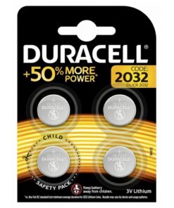 Duracell CR-2032 Lithium-Knoopcelbatterijen 3V 4 Stuks