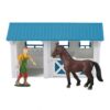Dutch Farm Paardenstal met Figuur en Paard