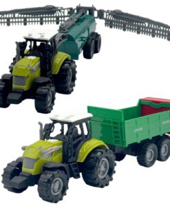 Dutch Farm Tractor met Trailer 1:48 + Licht en Geluid Assorti