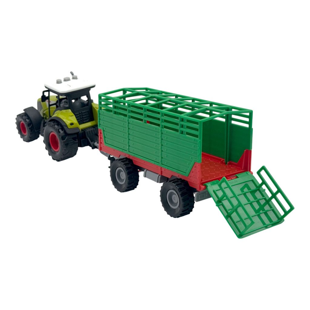 Dutch Farm Tractor met Trailer + Licht en Geluid Assorti - Image 3