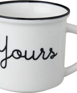 Dutch Rose Zwart/Wit Beker Yours Wit