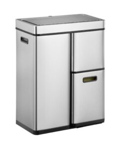 EKO Recycle Mirage Plus Sensor Afvalbak 30+15+15L Mat RVS