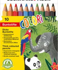 Eberhard Faber EF-511409 Kleurpotlood Jumbo 10 Stuks Driekantig In Etui