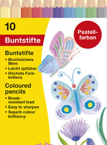 Eberhard Faber EF-514810 Kleurpotloden Pastel Kleur 10 Stuks