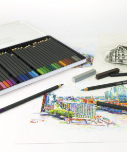 Alternative view of Eberhard Faber EF-516012 Aquarelpotlood Kartonetui à 12 Stuks Met Penseel