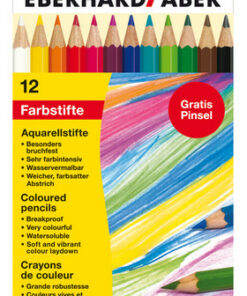 Eberhard Faber EF-516012 Aquarelpotlood Kartonetui à 12 Stuks Met Penseel