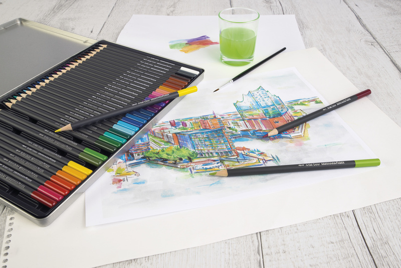 Eberhard Faber EF-516036 Aquarelpotlood Metalen Etui A 36 Stuks - Image 3