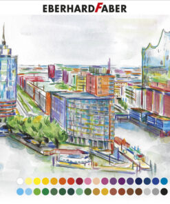 Eberhard Faber EF-516036 Aquarelpotlood Metalen Etui A 36 Stuks