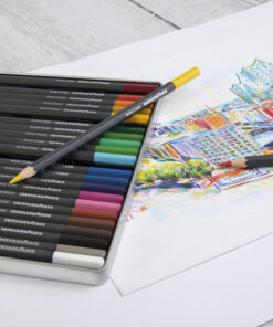 Alternative view of Eberhard Faber EF-516124 Kleurpotloden Metaaletui A 24 Stuks