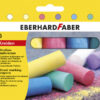 Eberhard Faber EF-526506 Stoepkrijt 4-kantig 6 Kleuren