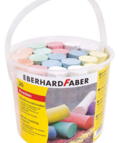 Eberhard Faber EF-526512 Stoepkrijt Emmer Met 20 Krijtjes
