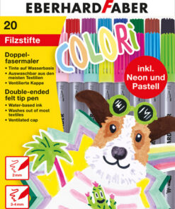 Eberhard Faber EF-550020 Viltstiften Duo 2 En 3-4mmEtui 20 Stuks