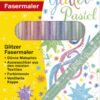 Eberhard Faber EF-551009 Viltstiften Glitter Pastel Kleuren 8 Stuks