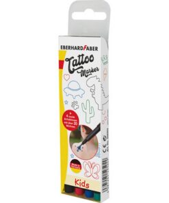 Alternative view of Eberhard Faber EF-559504 Tattoo Marker Kids 4 Stuks + Sjablonen