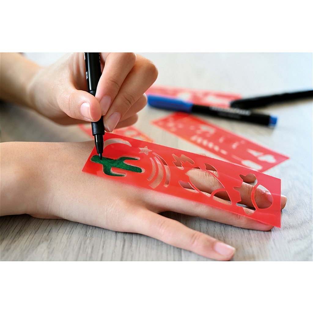 Eberhard Faber EF-559504 Tattoo Marker Kids 4 Stuks + Sjablonen - Image 4