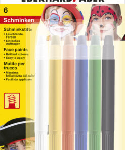 Eberhard Faber EF-579107 Schminkstiften Draaibaar Set 6 Kleuren Op Blisterkaart