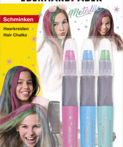 Eberhard Faber EF-579205 Haarkrijt Metallic Kleuren 3 Stuks