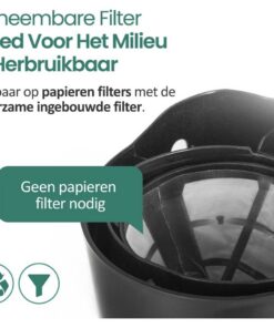 Alternative view of Emerio CME-116801 Compact Koffiezetapparaat Zwart