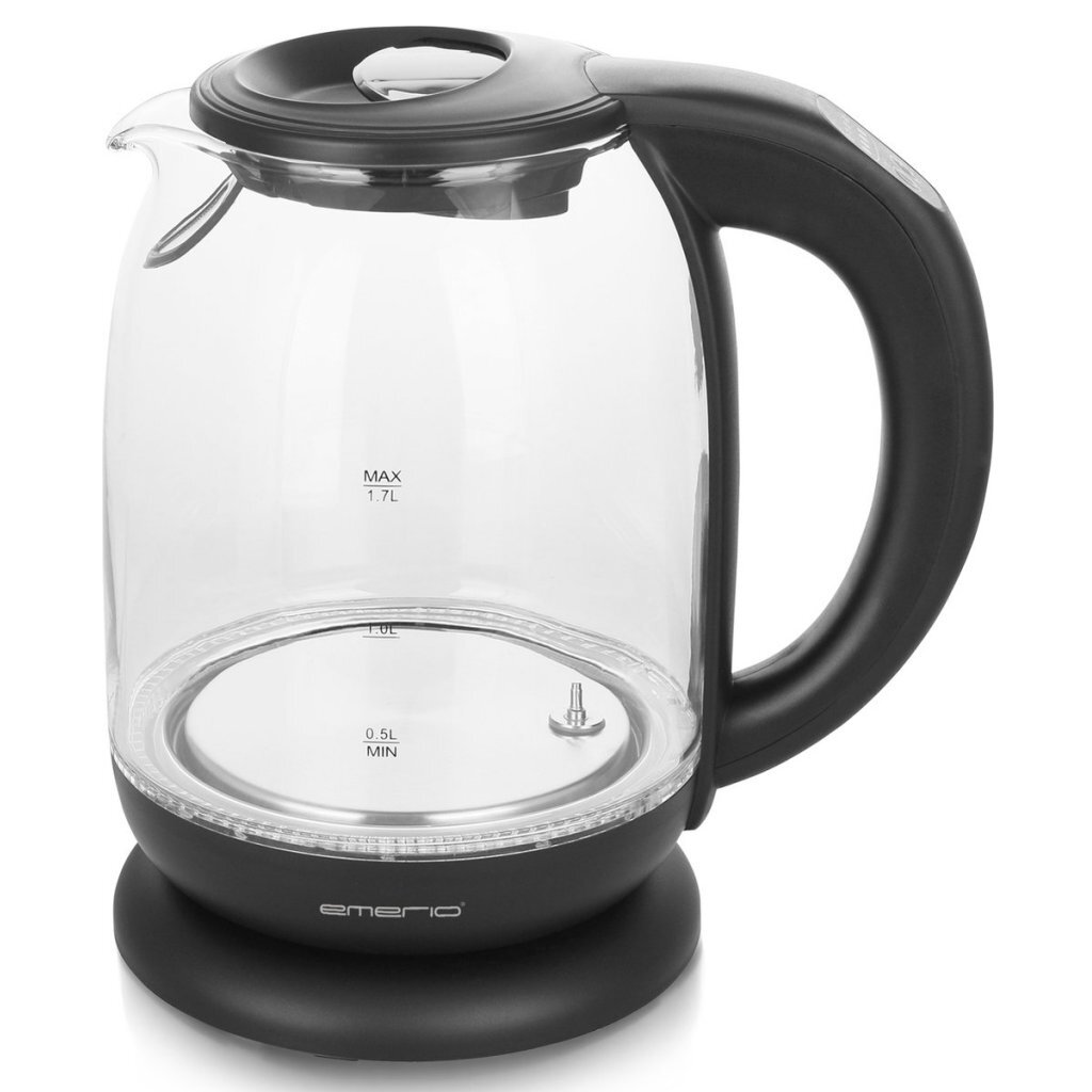 Emerio WK-119255 Glazen Waterkoker 1.7L 2200W Zwart