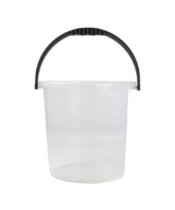 Emmer 10L Transparant/Zwart