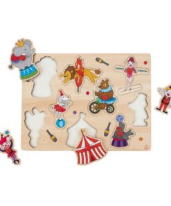 Alternative view of Engelhart Houten Knopjes Puzzel Circus 9 Stukjes