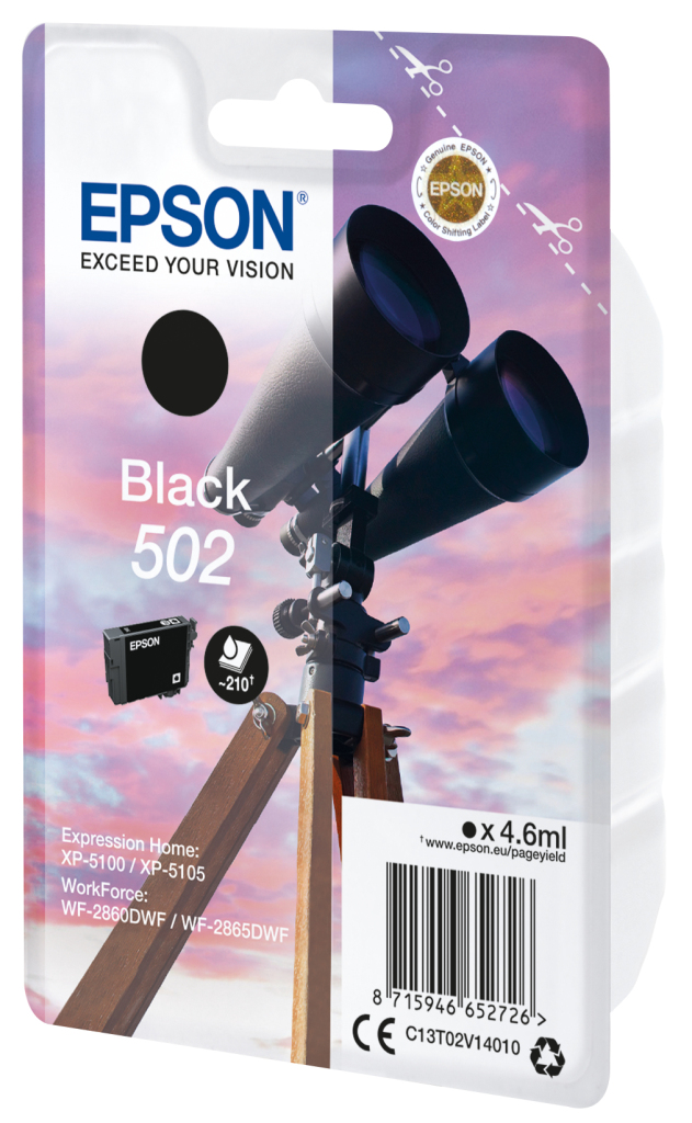 Epson T02v1 Origineel Zwart 502 4.6ml - Image 2
