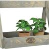 Esschert Design Houten Plantenrek 29X39.2X28.9 Cm Grijs