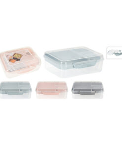 Excellent Houseware Lunchbox met Dressingbeker Assorti