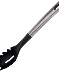 Excellent Houseware Spaghettilepel 33 cm RVS/Zwart/Nylon