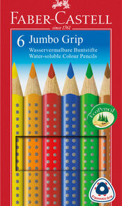 Faber Castell FC-110906 Kleurpotlood Jumbo GRIP Etui à 6 Stuks