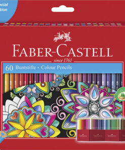 Faber Castell FC-111260 Kleurpotlood Faber-Castell Castle Zeskantig Karton Etui 60 Stuks