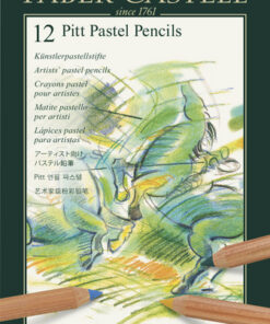 Faber Castell FC-112112 Pastelpotlood Faber-Castell Pitt Metalen Etui A 12 Stuks
