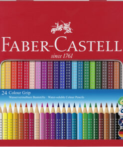 Faber Castell FC-112423 Kleurpotlood Faber-Castell GRIP Metalen Etui A 24 Stuks