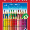 Faber Castell FC-112424 Kleurpotlood Faber-Castell GRIP Kartonnen Etui A 24 Stuks